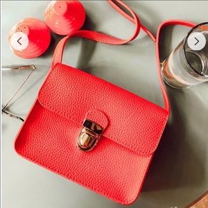 Pebbled Faux Leather Crossbody